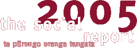 The social report 2005, te purongo oranga tangata. 