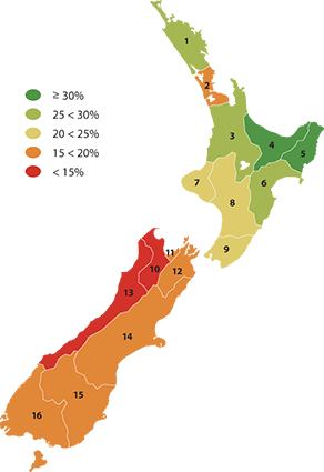 This image is a visual representation of the data for this indicator. See the table below this image for the information. 